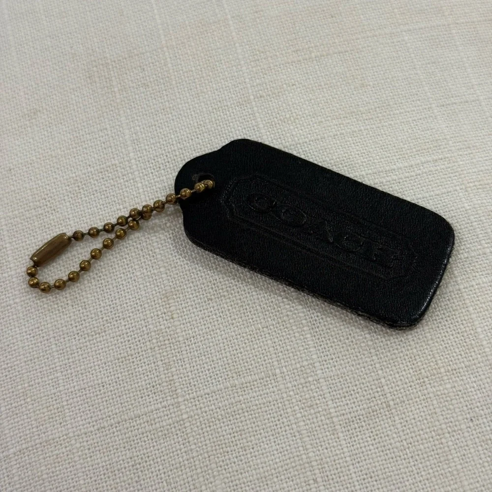 Vintage Coach Black Hang Tag double sided - Picture 3 of 5